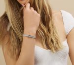 Bazel 18K Gold Plated Crystal Belt Bangle for Women (Gold) - Image 3